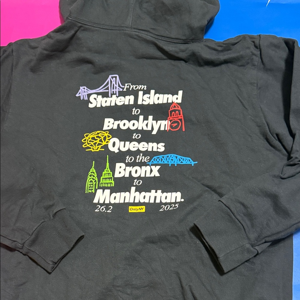 Only NY 2025 NYC Marathon Five Boroughs Hoodie - Medium